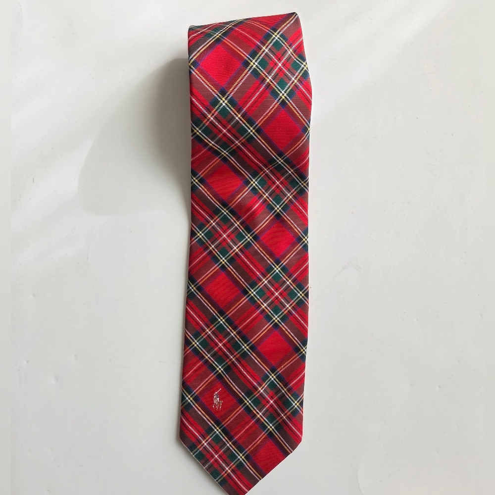 Polo Ralph Lauren | Silk Plaid Tie with Pony Logo